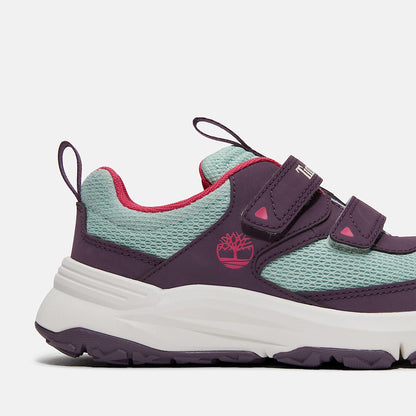 Timberland Toddler Motion Access Low Hook & Loop Sneaker Dark Purple Mesh