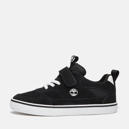 Timberland Toddler Stone Jump Hook-And-Loop Sneaker Black Suede