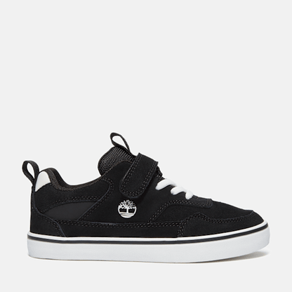 Timberland Toddler Stone Jump Hook-And-Loop Sneaker Black Suede