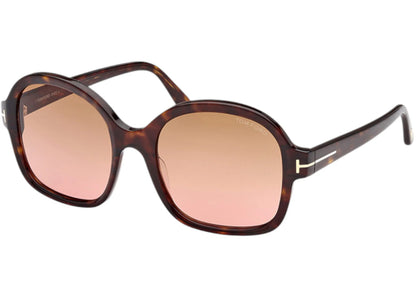 Tom Ford Oval Sunglasses Havana (Ft1034 52F)