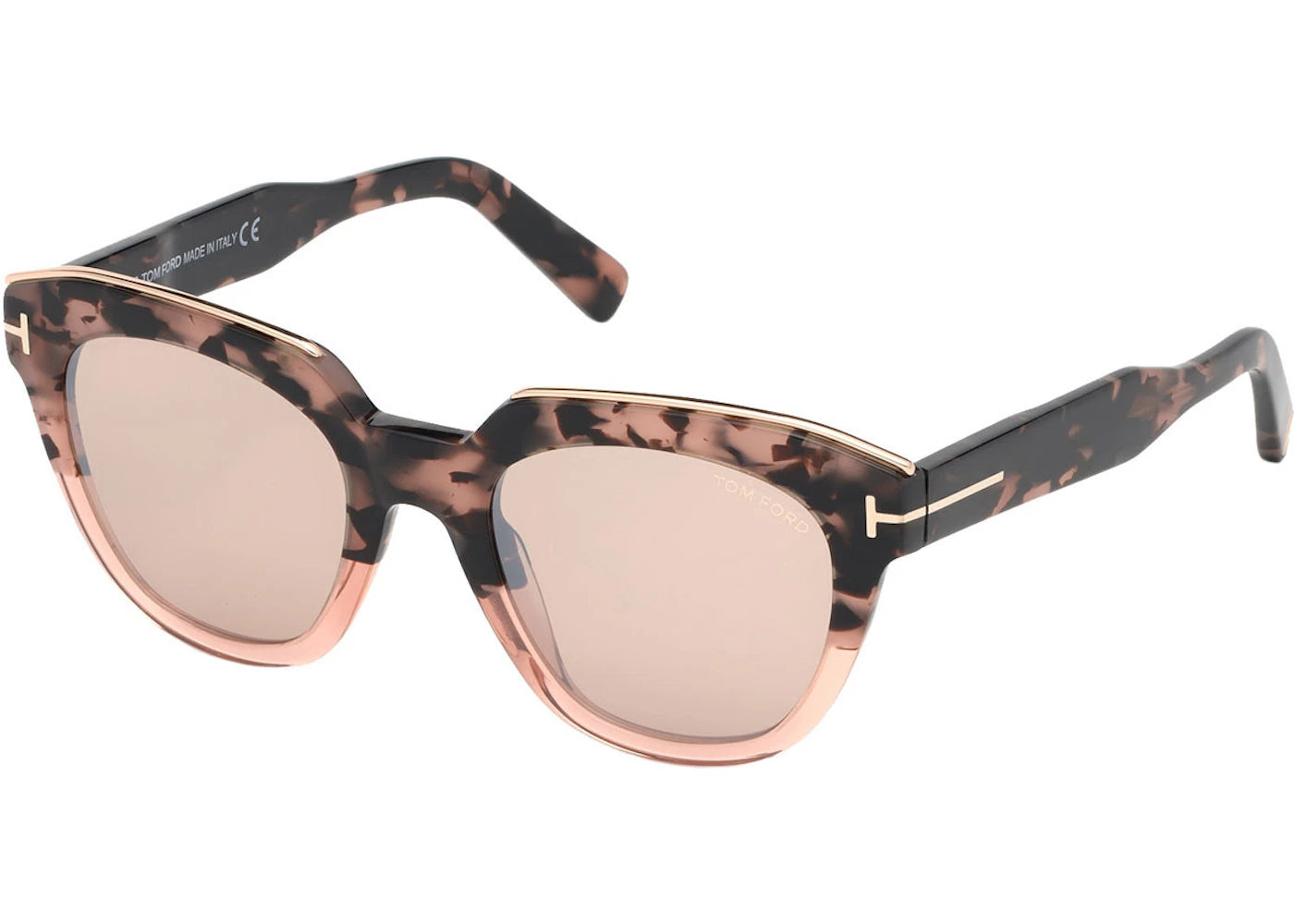 Tom Ford Round Sunglasses Havana (Ft0686 56G)