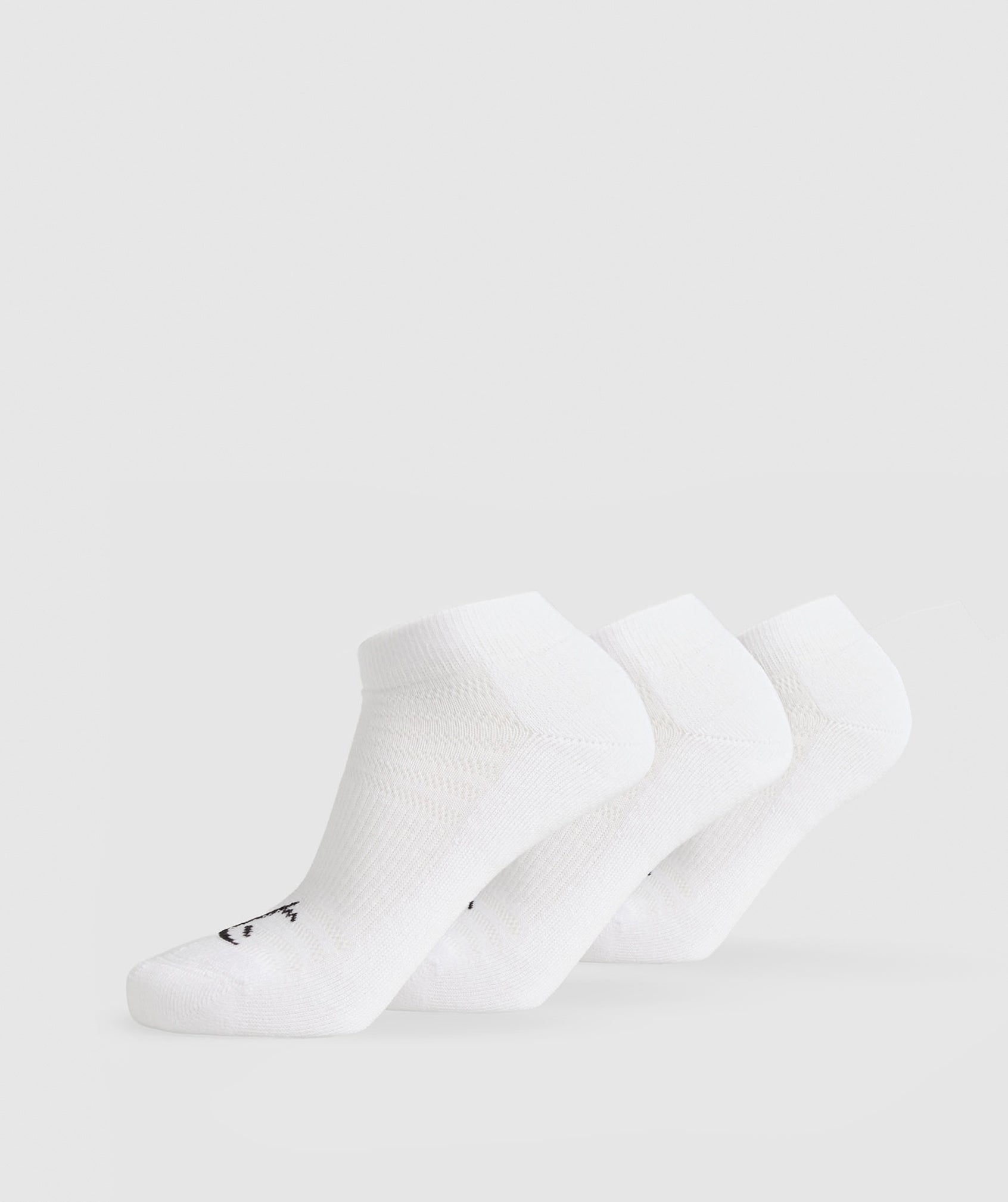 Gymshark Trainer Socks 3Pk White