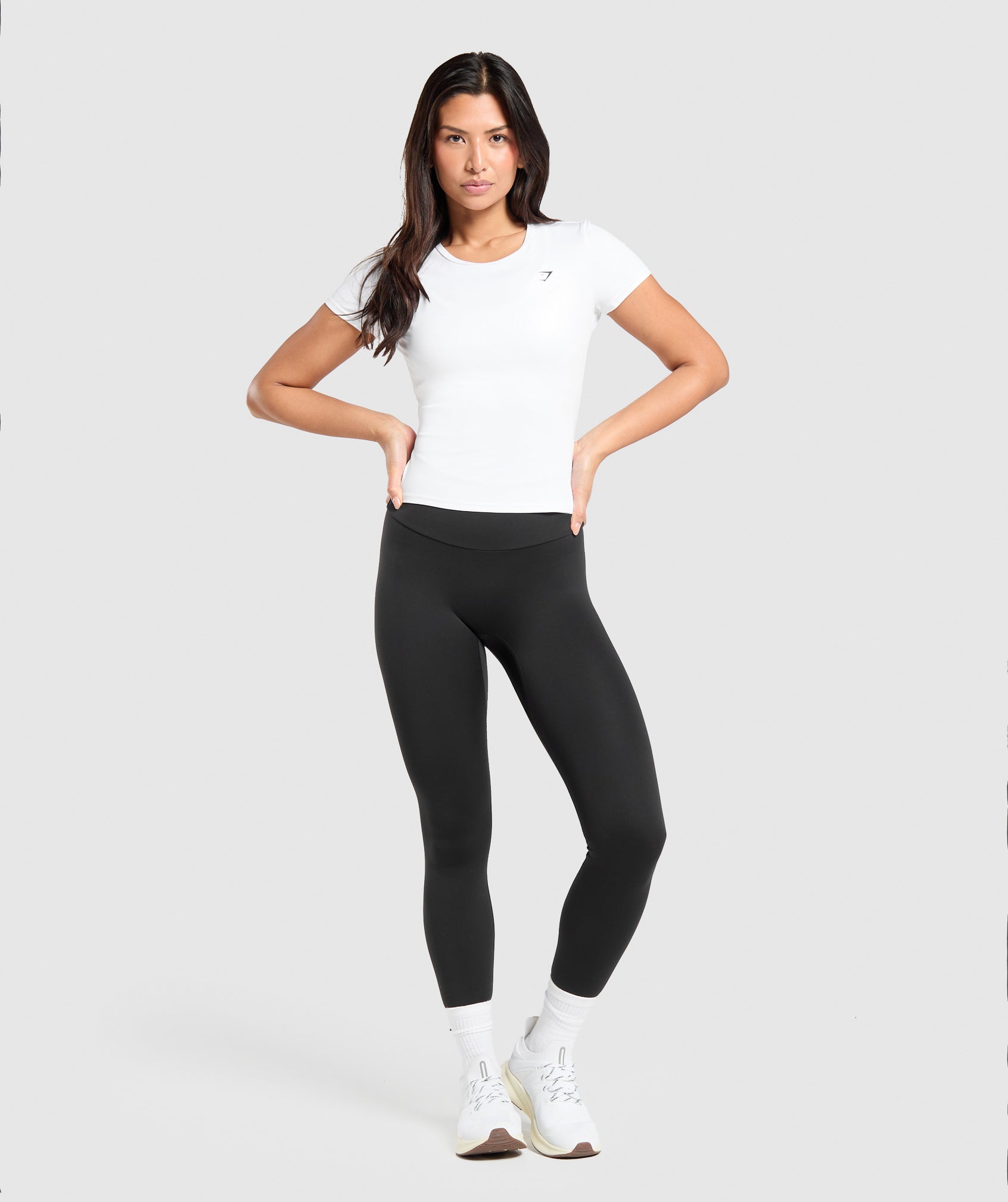 Women's Gymshark Training Baby Tee White