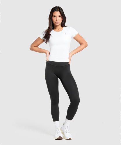 Women's Gymshark Training Baby Tee White