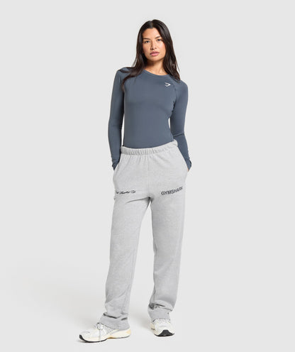 Women's Gymshark Training Baselayer Long Sleeve Top Titanium Blue