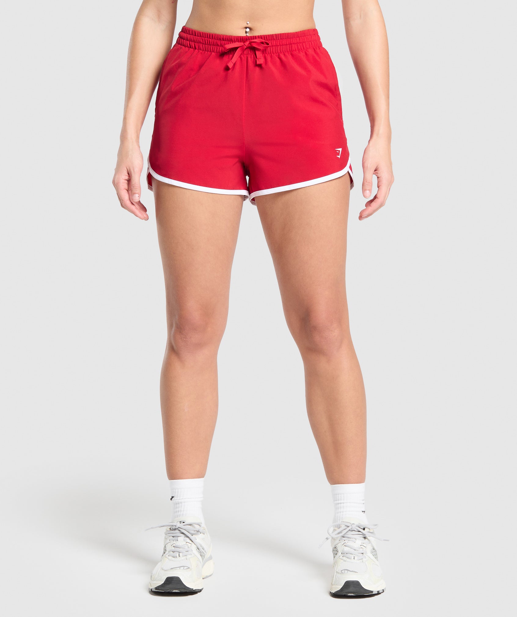 Women's Gymshark Training Contrast Loose Shorts 2.5" Carmine Red