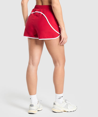 Women's Gymshark Training Contrast Loose Shorts 2.5" Carmine Red