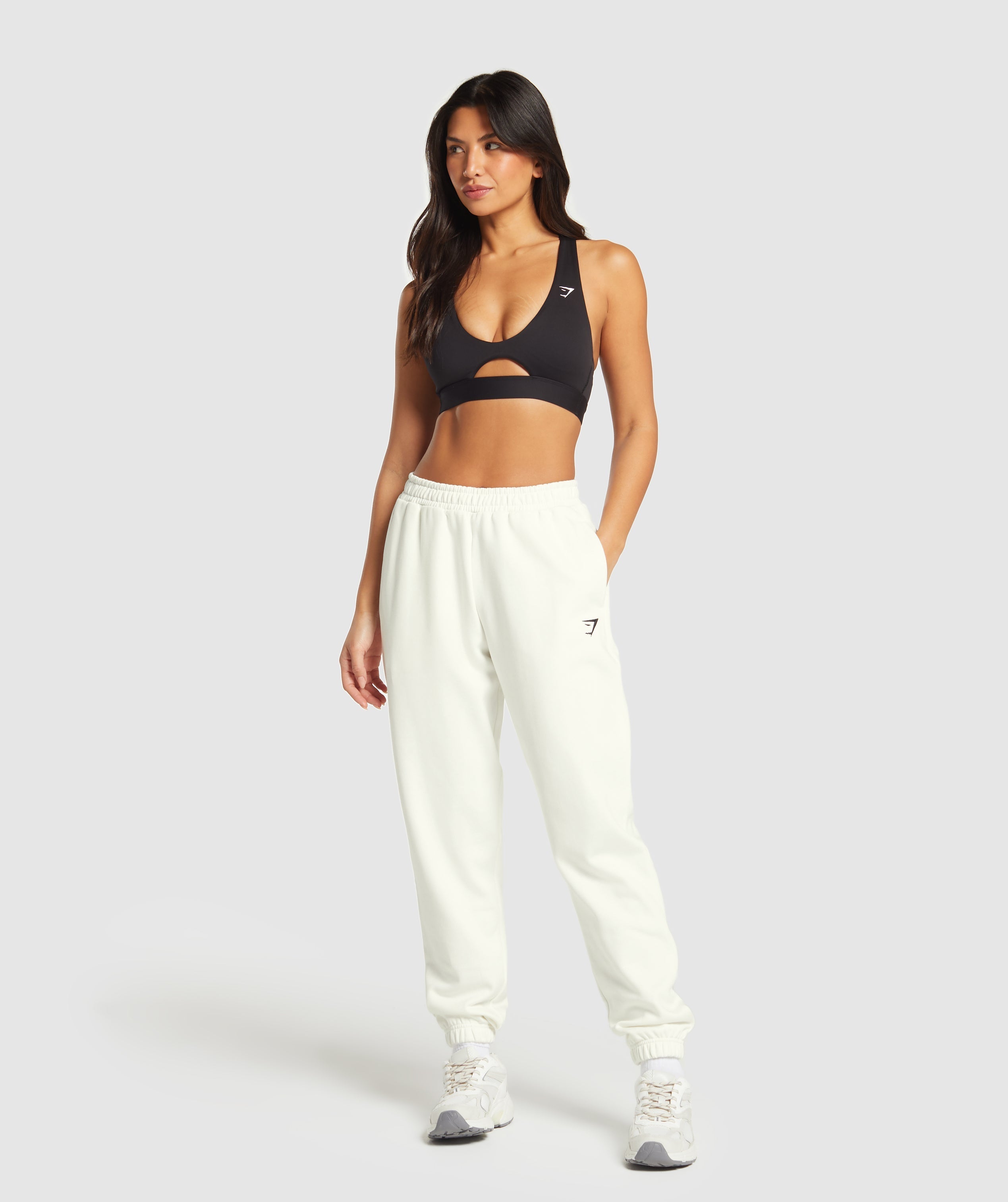 Women's Gymshark Training Fleece Joggers Soft White