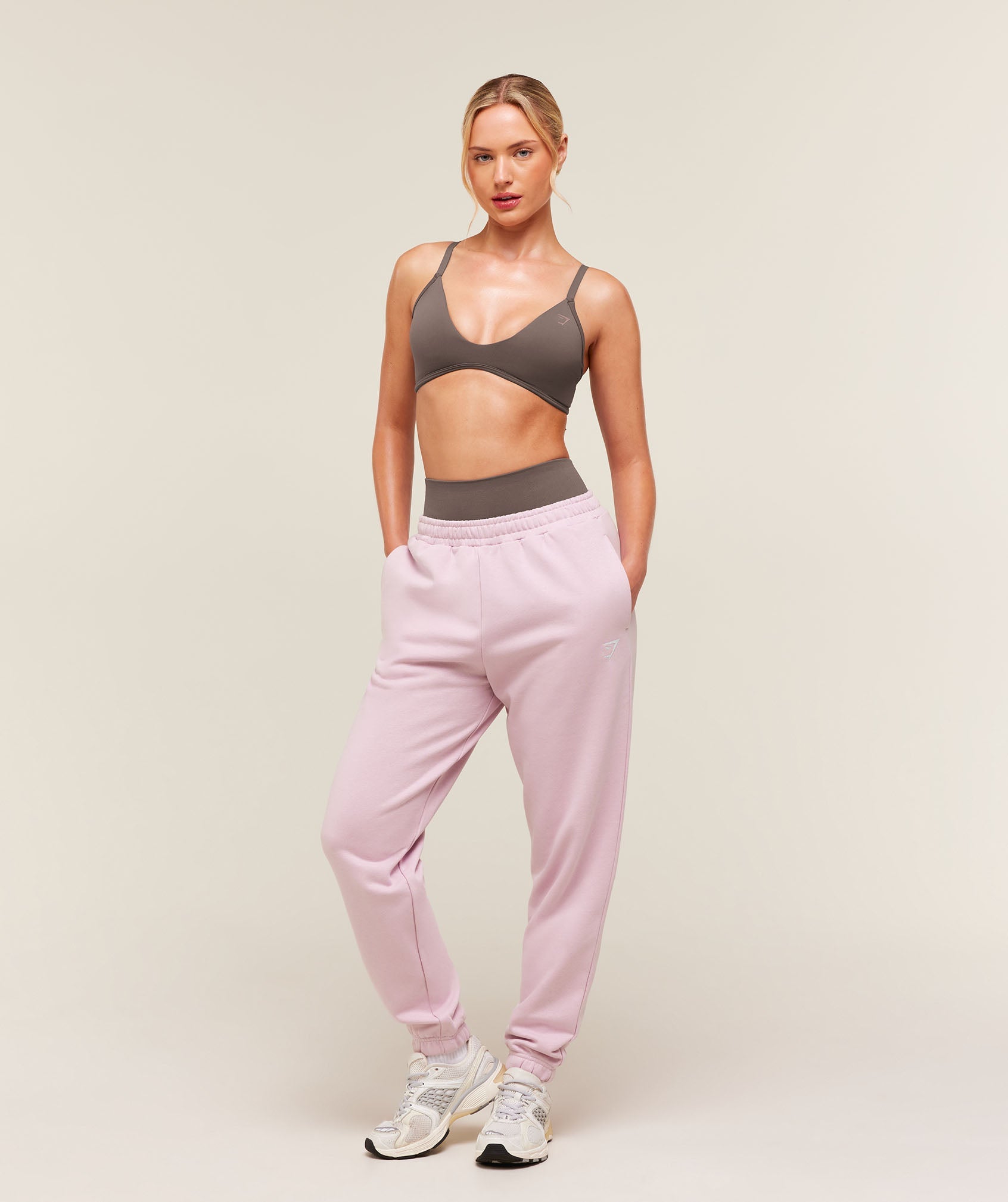 Women's Gymshark Training Regular Fleece Joggers Haze Pink