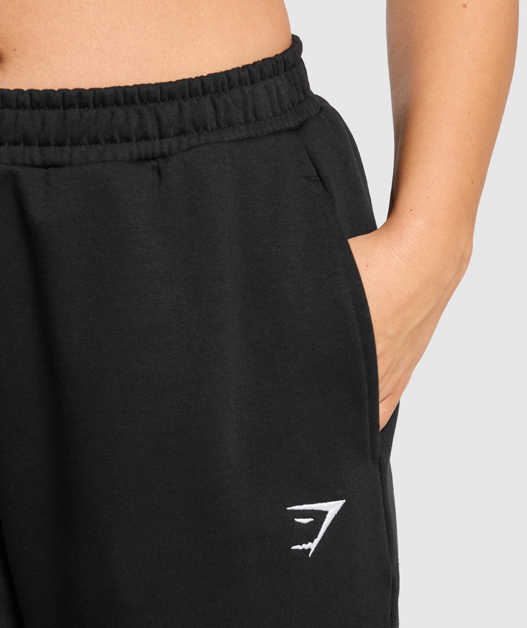 Women's Gymshark Training Fleece Short Joggers Black