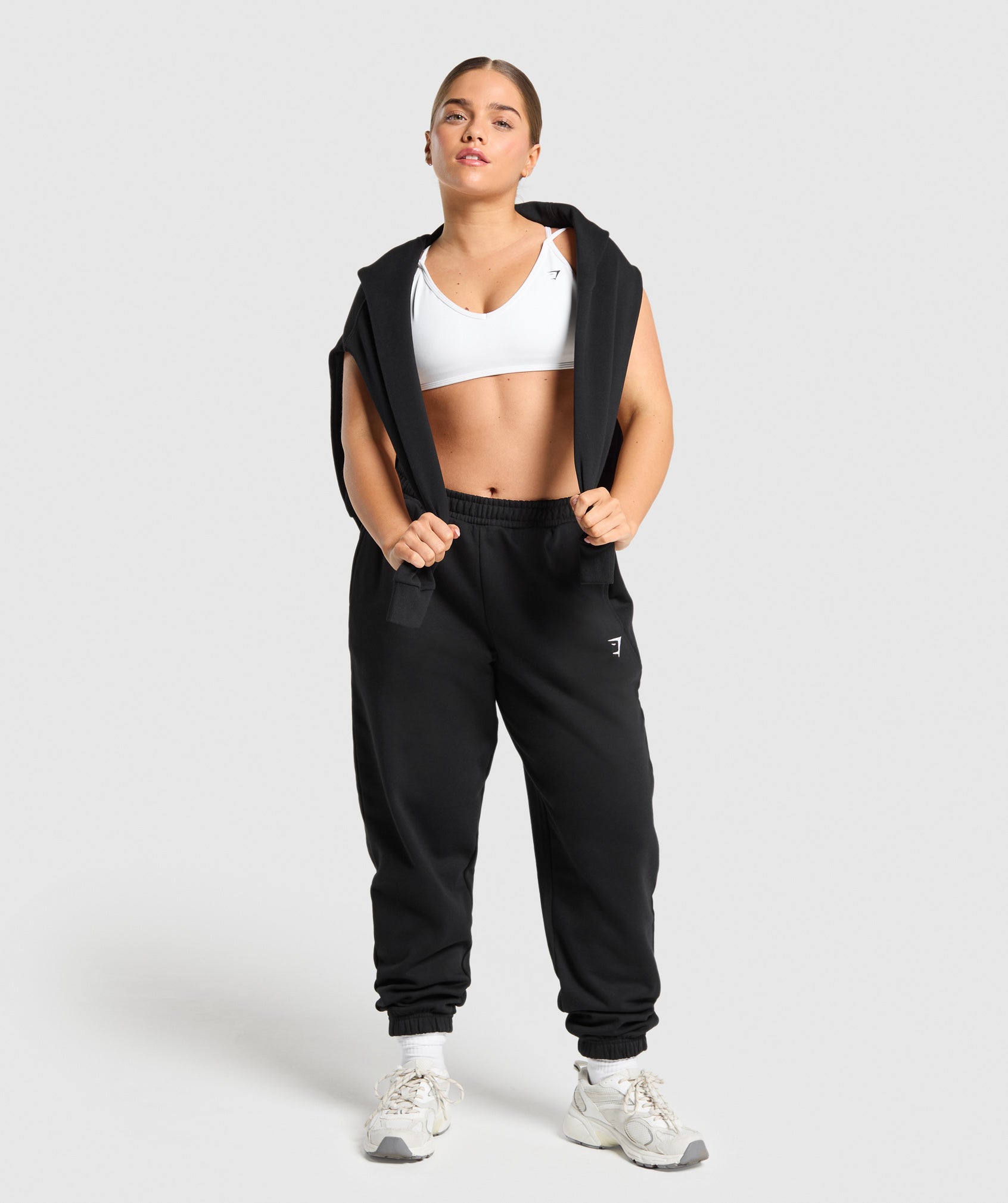 Women's Gymshark Training Fleece Short Joggers Black