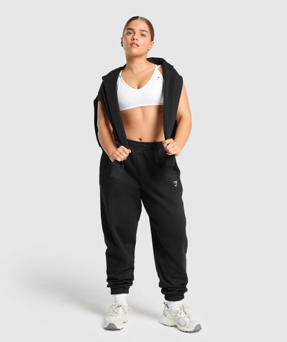 Women's Gymshark Training Fleece Short Joggers Black