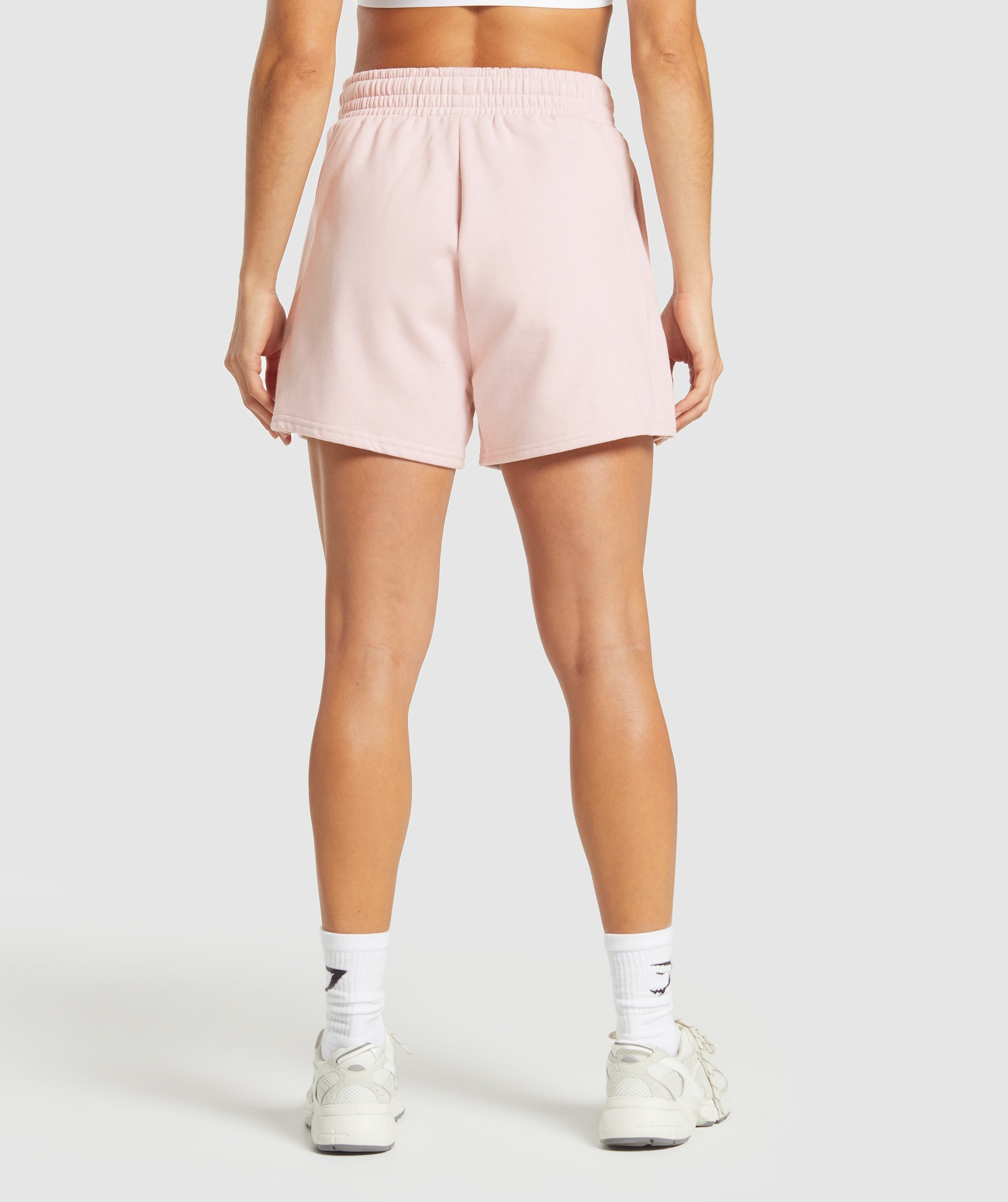 Women's Gymshark Training Fleece Shorts Fair Pink