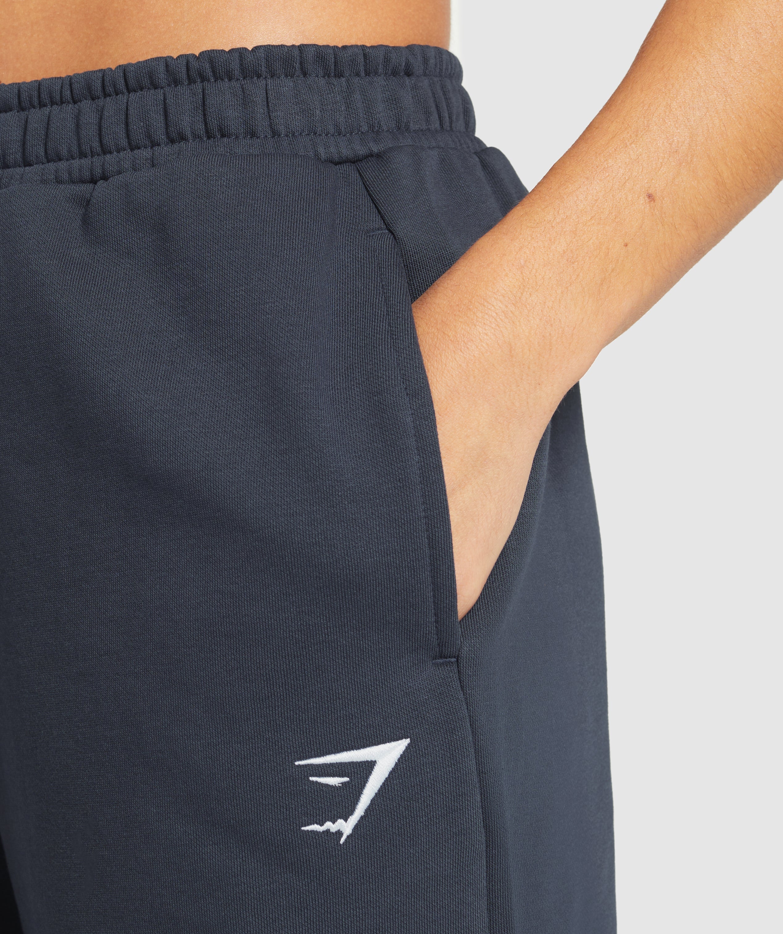 Women's Gymshark Training Fleece Straight Leg Joggers Heavy Blue