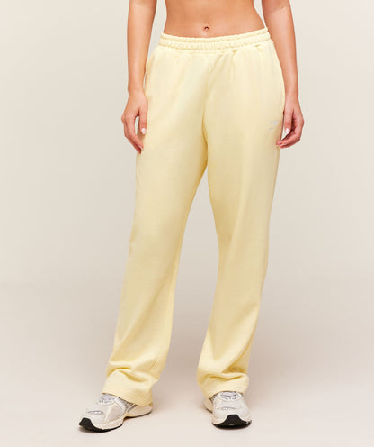 Women's Gymshark Training Fleece Straight Leg Regular Joggers Butter Yellow