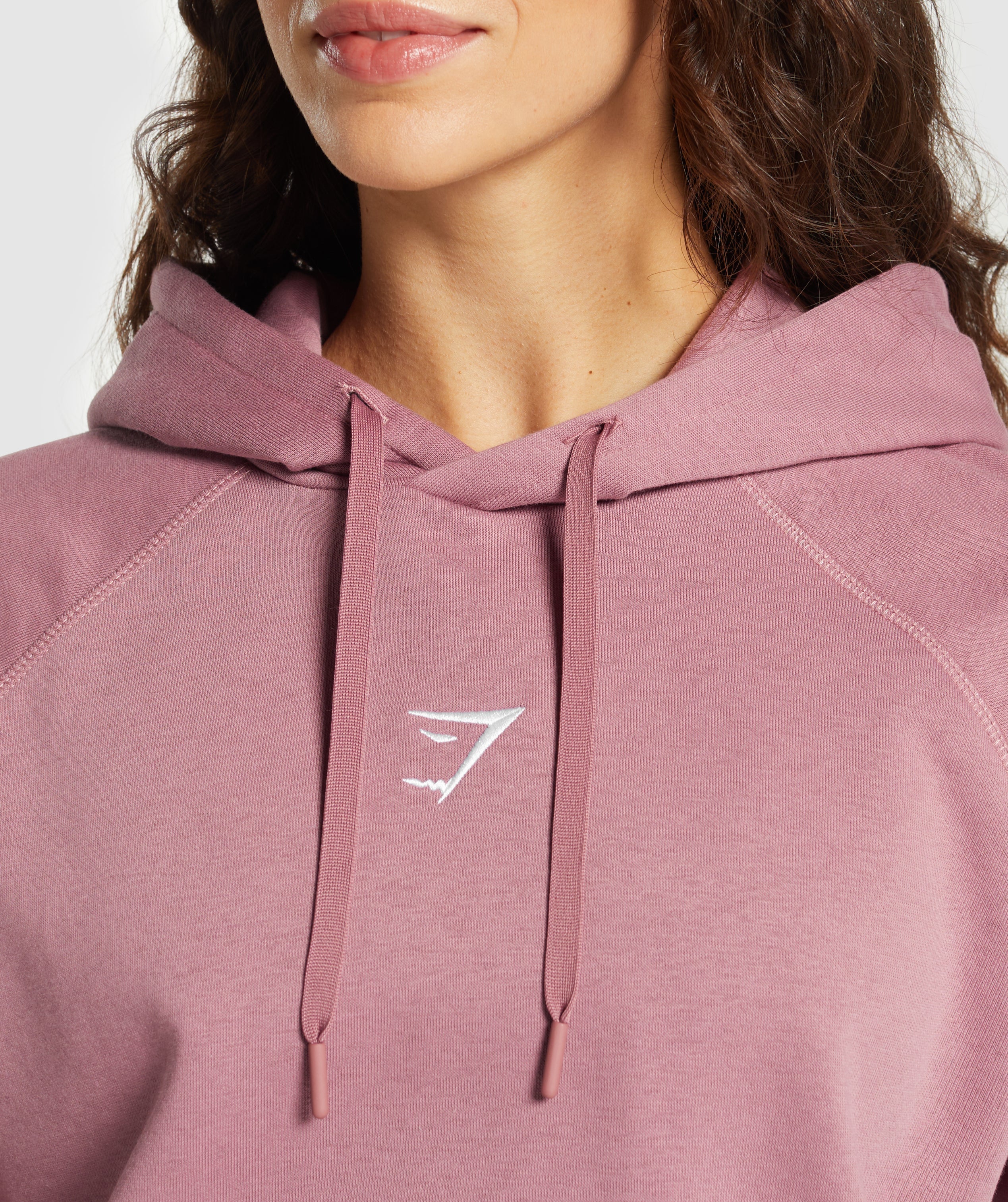 Women's Gymshark Training Oversized Fleece Hoodie Calm Pink