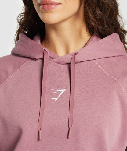 Women's Gymshark Training Oversized Fleece Hoodie Calm Pink