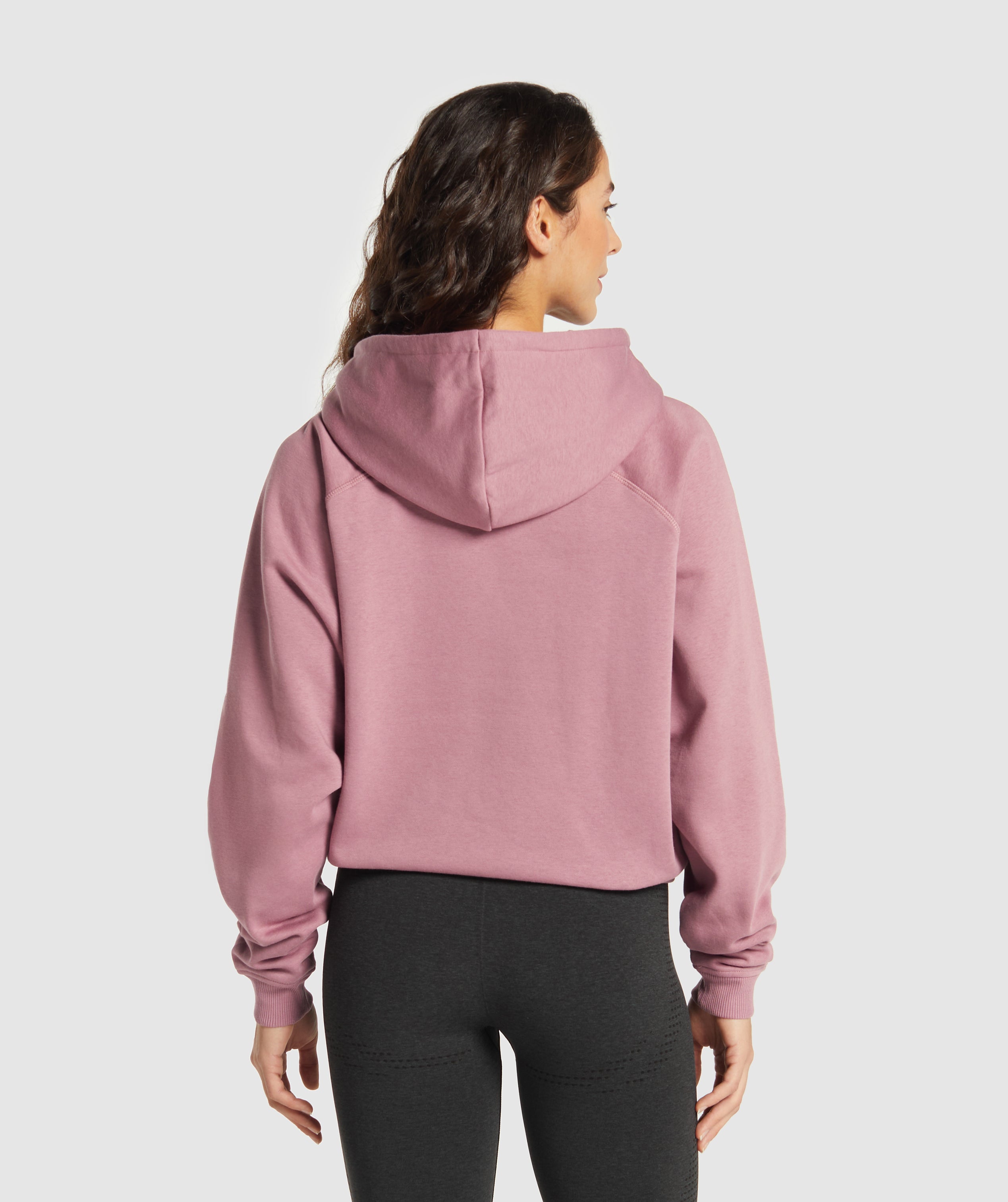 Women's Gymshark Training Oversized Fleece Hoodie Calm Pink