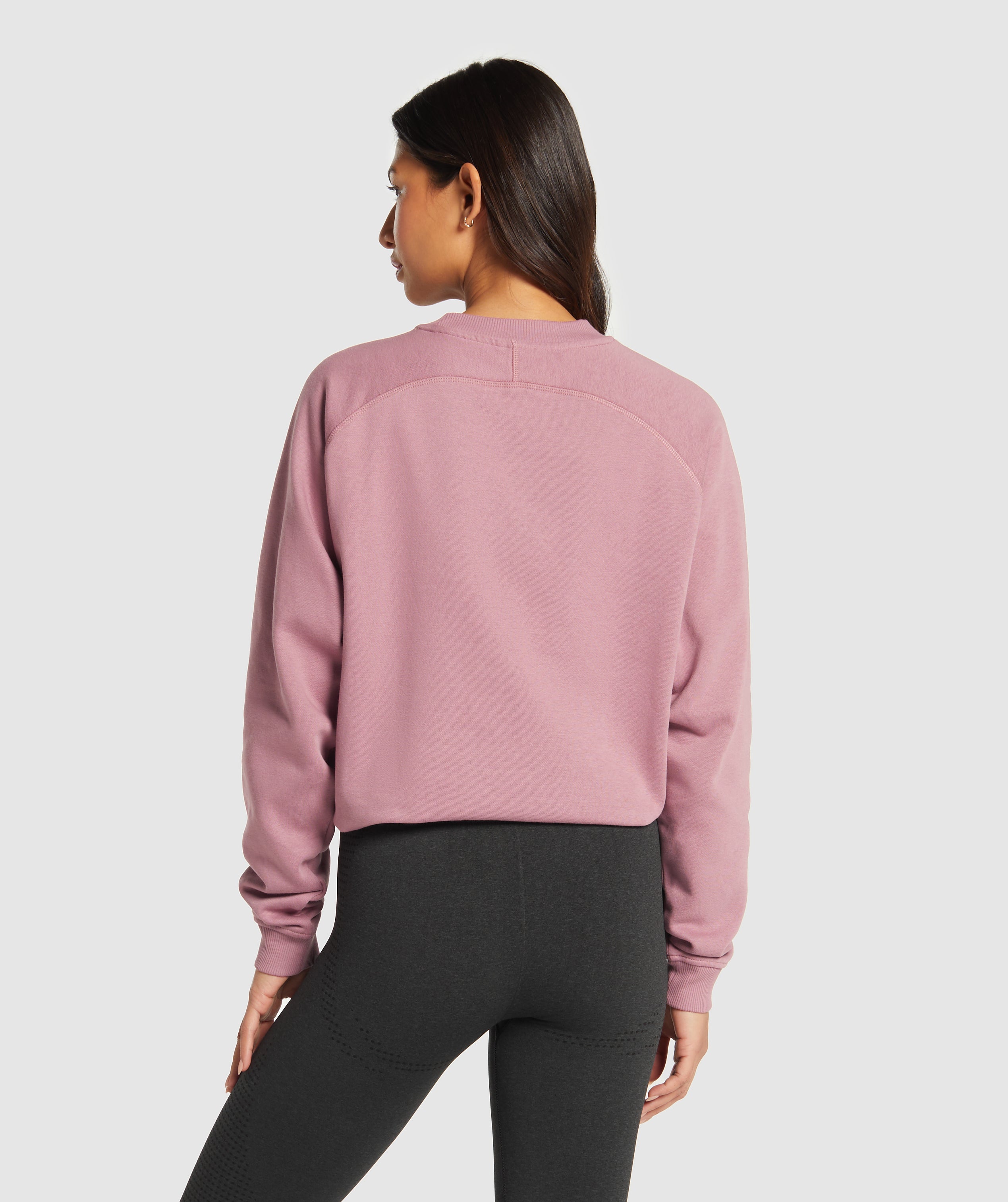 Women's Gymshark Training Oversized Fleece Sweatshirt Calm Pink