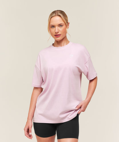 Women's Gymshark Training Oversized T-Shirt Haze Pink