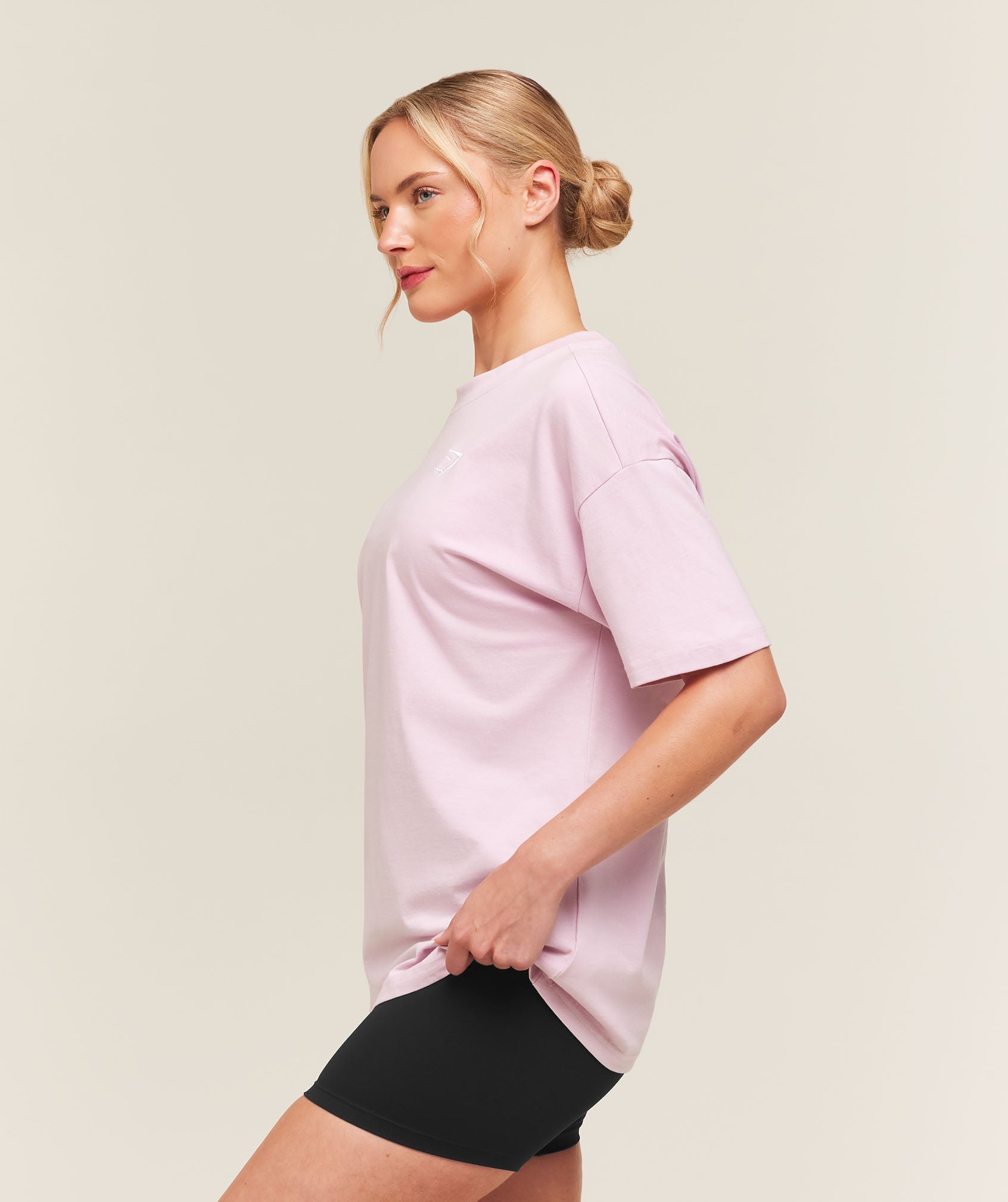 Women's Gymshark Training Oversized T-Shirt Haze Pink