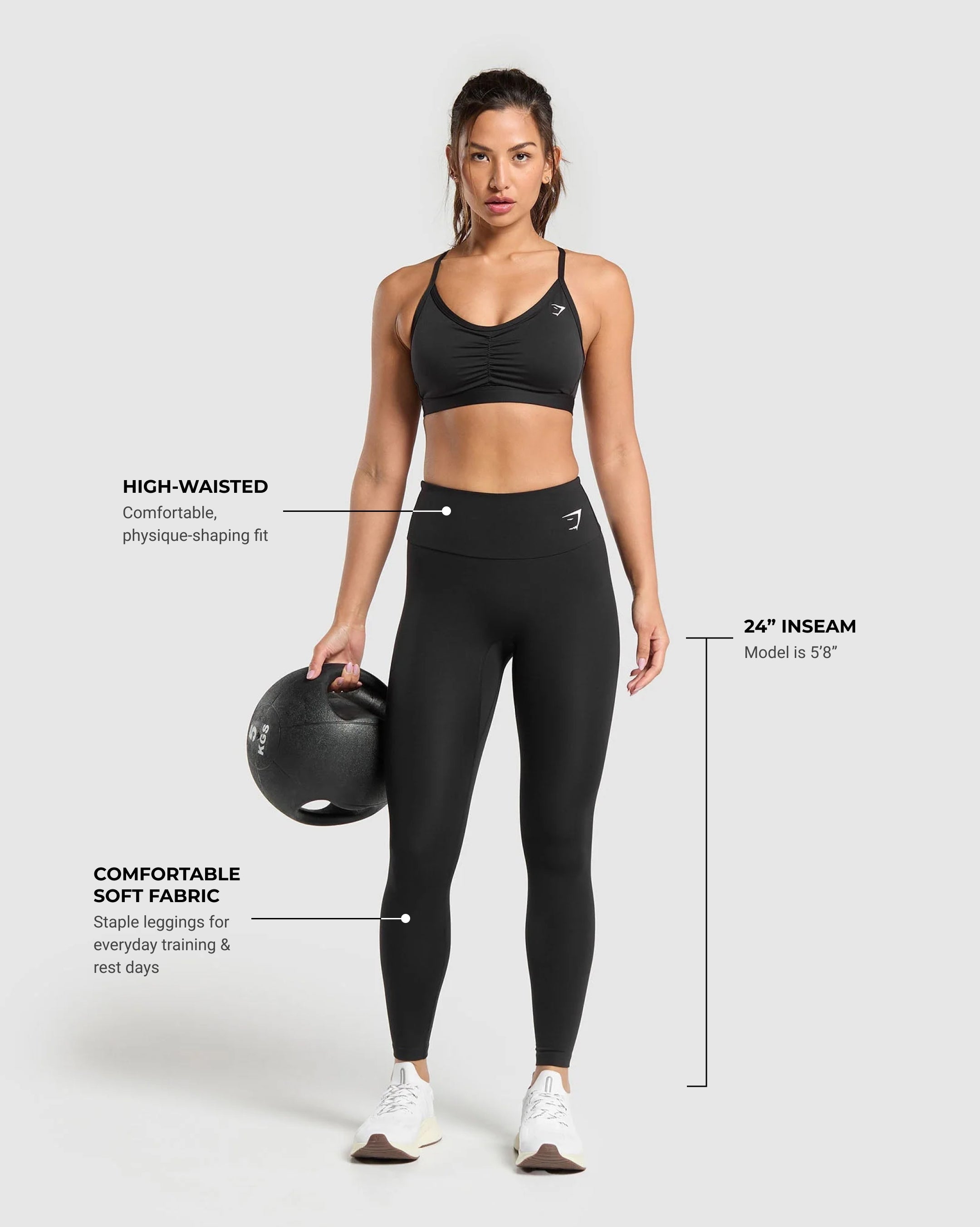 Women's Gymshark Training Leggings Black