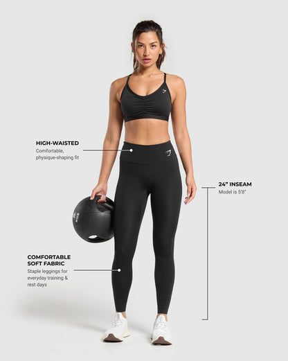 Women's Gymshark Training Leggings Black