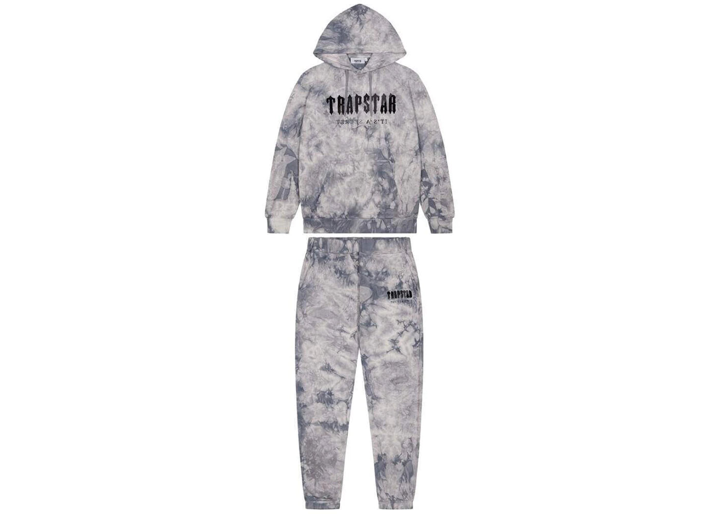 trapstar chenille decoded hoodie tracksuit tie dye