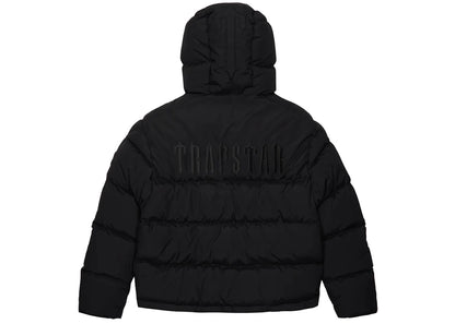 trapstar decoded 2.0 hooded puffer jacket blackout edition