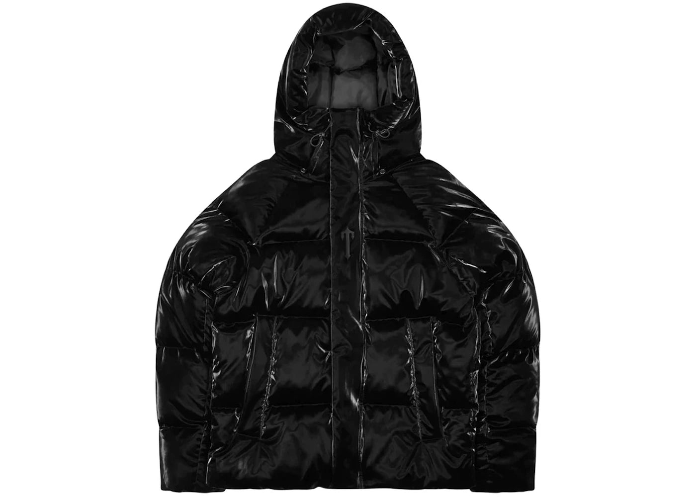 trapstar irongate arch puffer jacket (fw23) gloss black