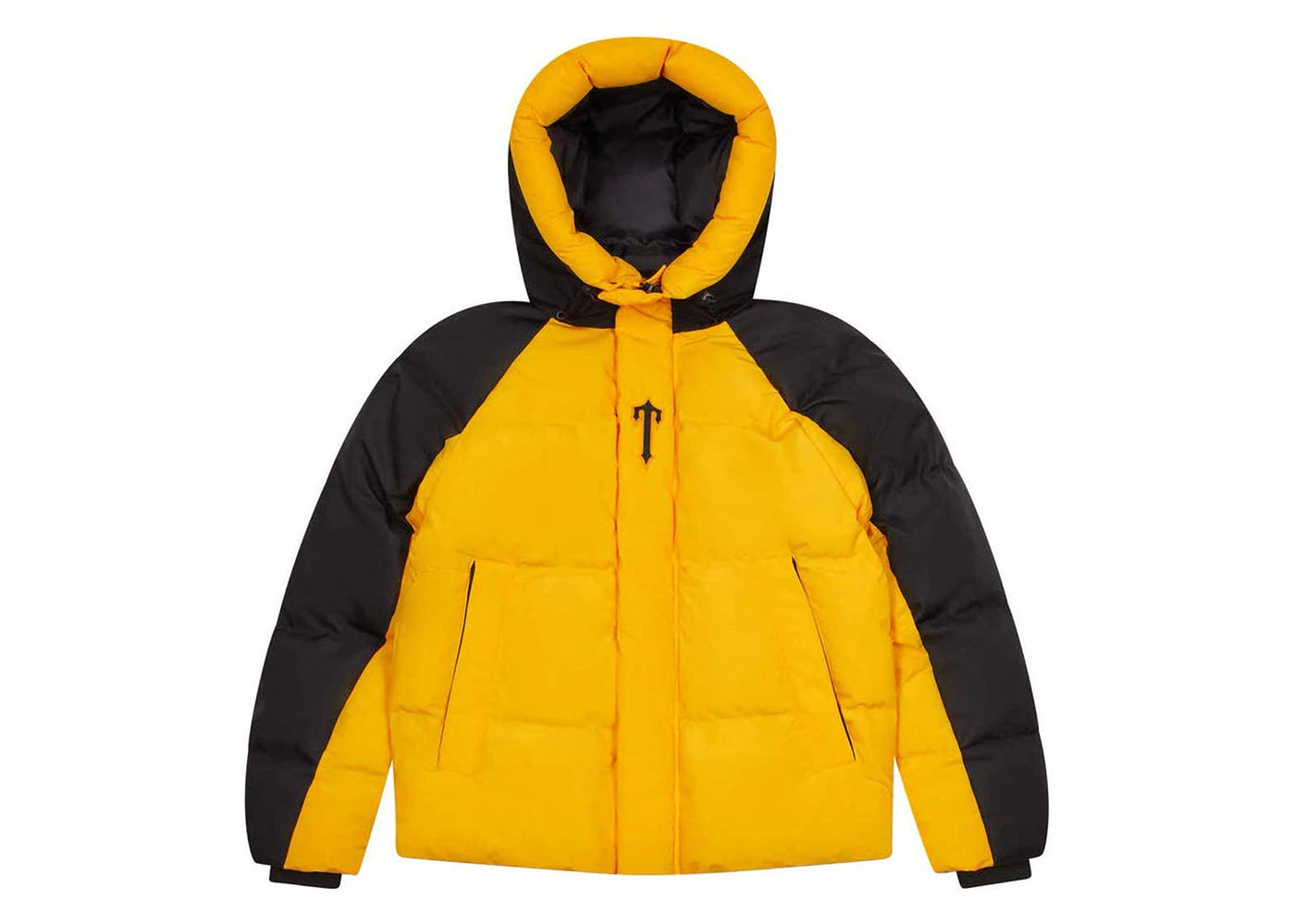 trapstar irongate arch puffer jacket yellow/black