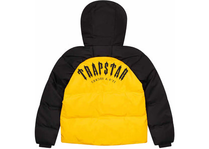 trapstar irongate arch puffer jacket yellow/black