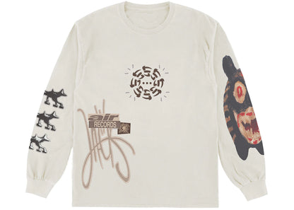 travis scott air records long sleeve t-shirt natural