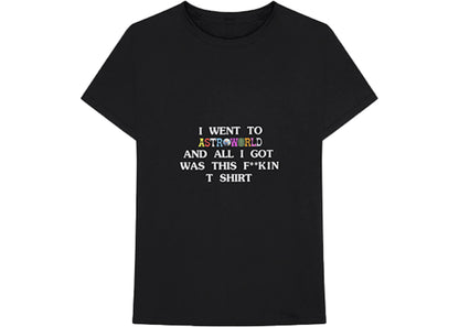 travis scott astroworld i went to astroworld tee black