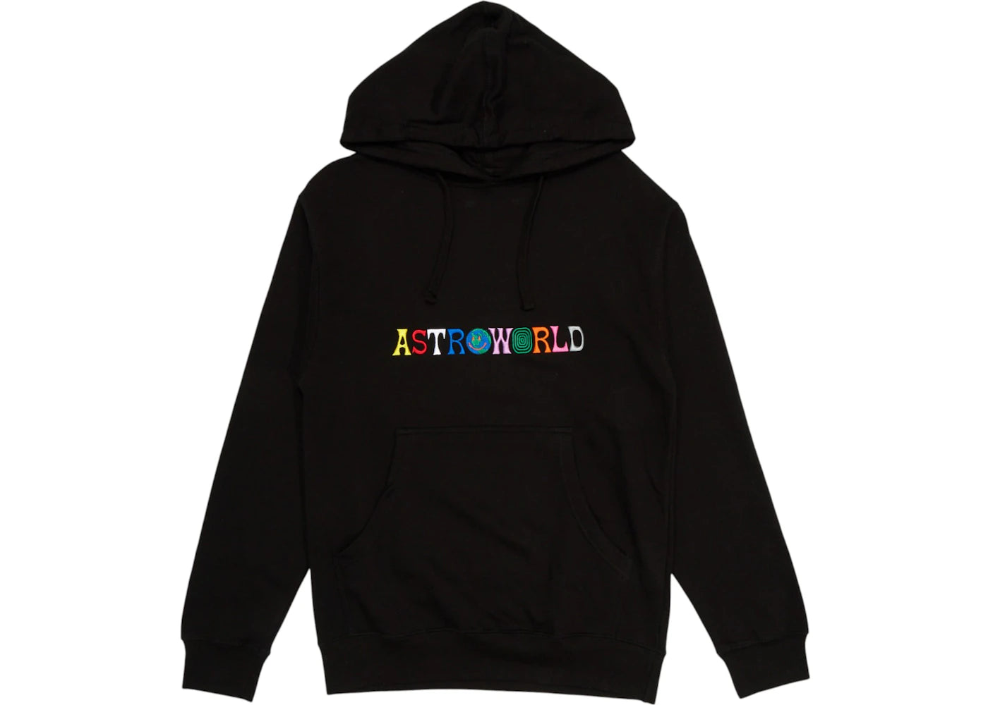 travis scott astroworld logo hoodie black