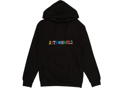 travis scott astroworld logo hoodie black