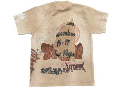 travis scott bazaar souvenir tee brown