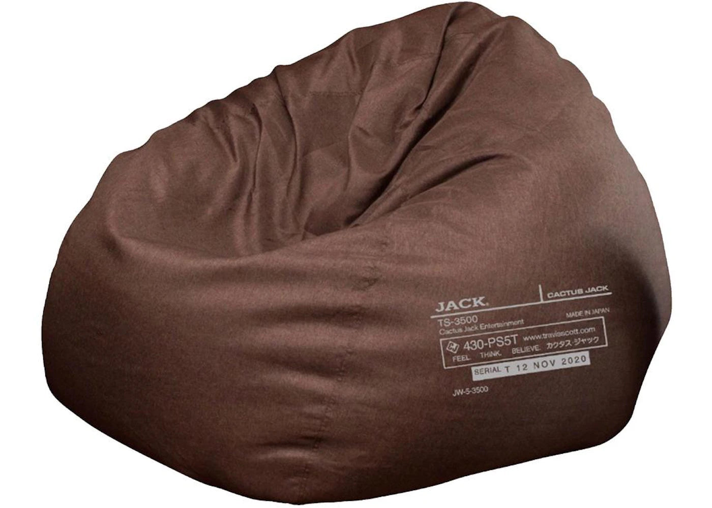 Travis Scott Cj Bean Bag Chair Brown