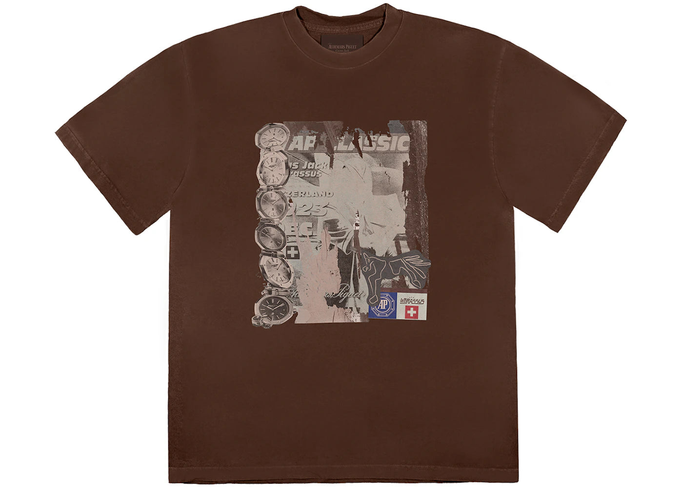 travis scott cj x audemars piguet classic tee red