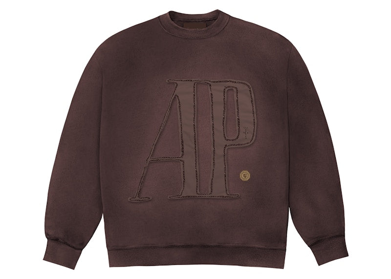 Travis Scott Cj X Audemars Piguet Logo Crewneck Brown