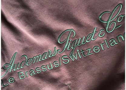 travis scott cj x audemars piguet logo ii crewneck purple