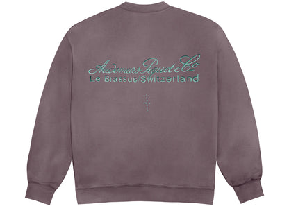 travis scott cj x audemars piguet logo ii crewneck purple
