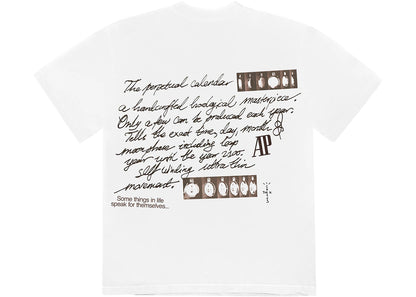 travis scott cj x audemars piguet perpetual calendar tee white