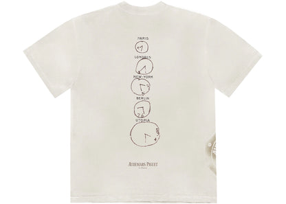 travis scott cj x audemars piguet time zones tee white