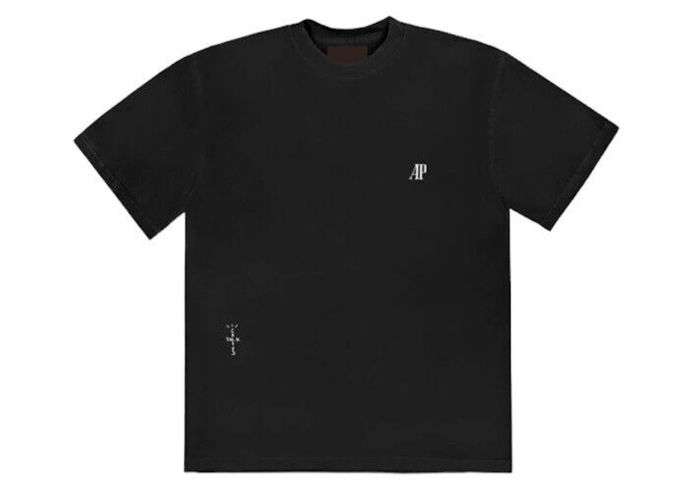 travis scott cj x audemars piguet vintage tee black
