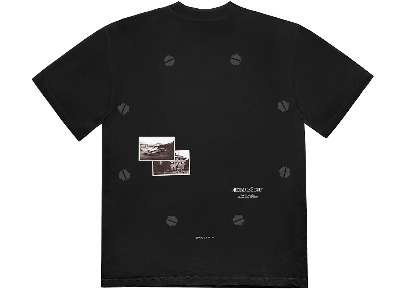 travis scott cj x audemars piguet vintage tee black