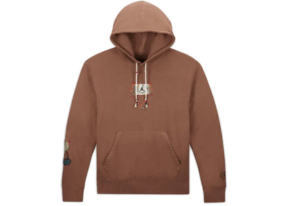 travis scott x jordan flight graphic hoodie archaeo brown