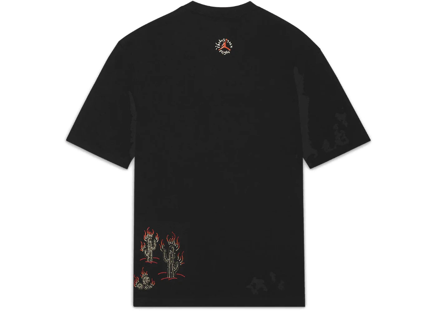 travis scott x jordan flight graphic t-shirt black