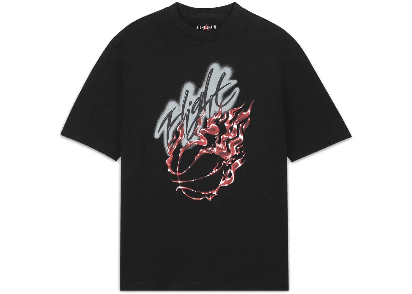 travis scott x jordan flight graphic t-shirt black