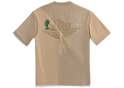 travis scott cactus jack x jordan t-shirt (asia sizing) khaki/desert